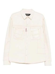 26SS 디스퀘어드2 데님 자켓 S71DM0831D35490102 OFF WHITE DOM 썸네일 1