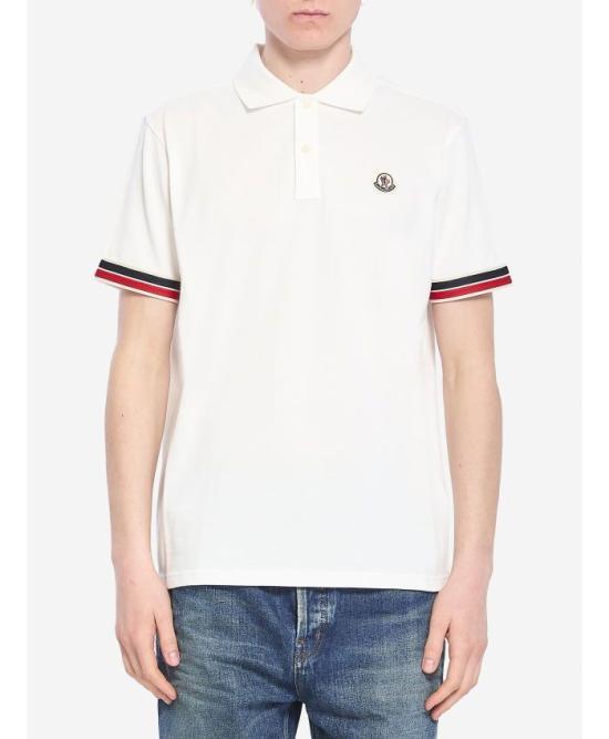 25SS 몽클레어 폴로 티셔츠 8A0002089A16034 WHITE DOM - Moncler