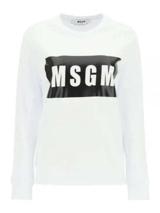 엠에스지엠 긴팔 티셔츠 2000MDM52320000101 WHITE DOM - MSGM