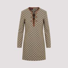 25SS 구찌 홀스빗 GG 캔버스 드레스 820404Z8BZA2190 썸네일 2
