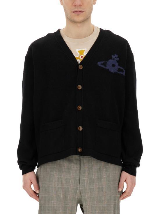 25SS 비비안웨스트우드 가디건 27010014Y0018N401 BLACK DOM - Vivienne Westwood