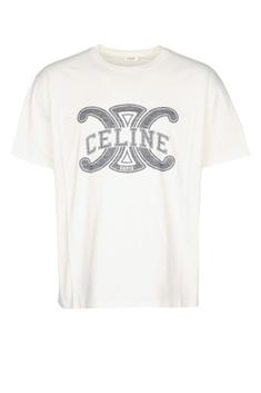 25FW 셀린느 루즈 티셔츠 RX0BO671Q01OB OFF WHITE BLACK DOM 썸네일 1
