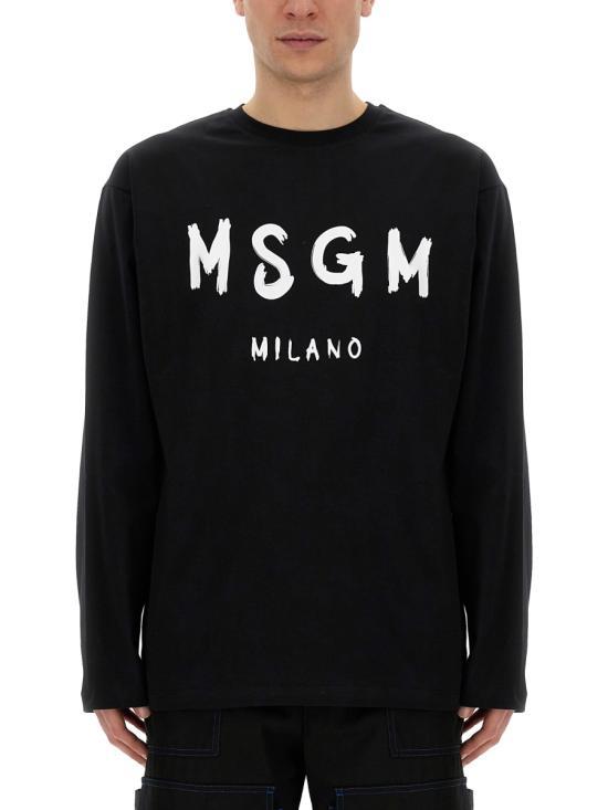 엠에스지엠 긴팔 티셔츠 2000MM51120000299 BLACK DOM - MSGM
