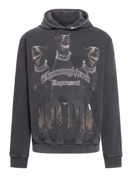 리프레젠트 후드 티셔츠 MLM41134003 VINTAGE BLACK DOM - Represent