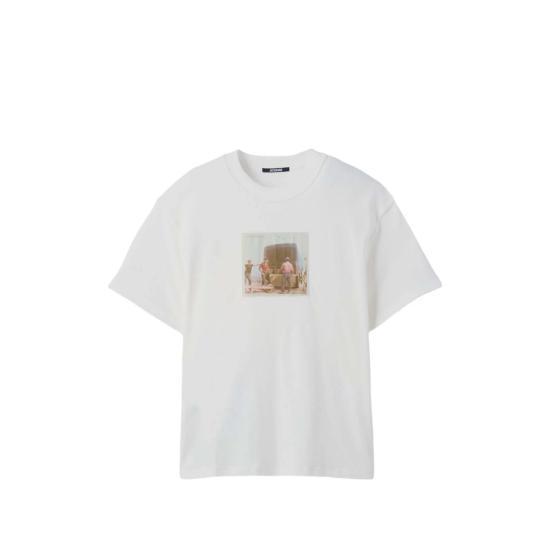 26SS 자크뮈스 반팔 티셔츠 TSM00595AJ002561NU WHITE DOM - Jacquemus