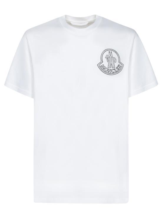 25SS 몽클레어 반팔 티셔츠 8C0005689AJS00A WHITE DOM - Moncler