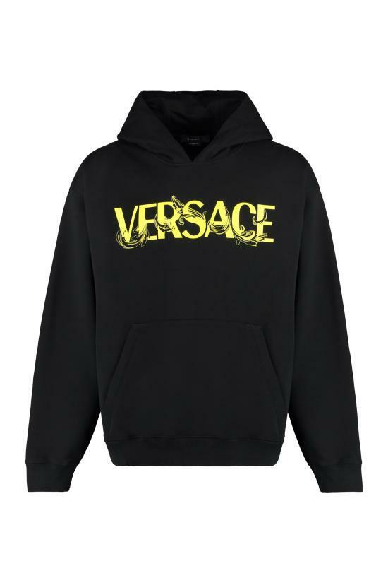 베르사체 후드 티셔츠 10107101A077691B000 BLACK DOM - Versace