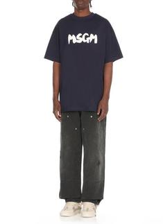 25SS 엠에스지엠 반팔 티셔츠 3840MM10525700287 NAVY DOM 썸네일 2