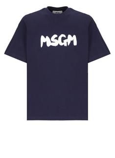25SS 엠에스지엠 반팔 티셔츠 3840MM10525700287 NAVY DOM 썸네일 1