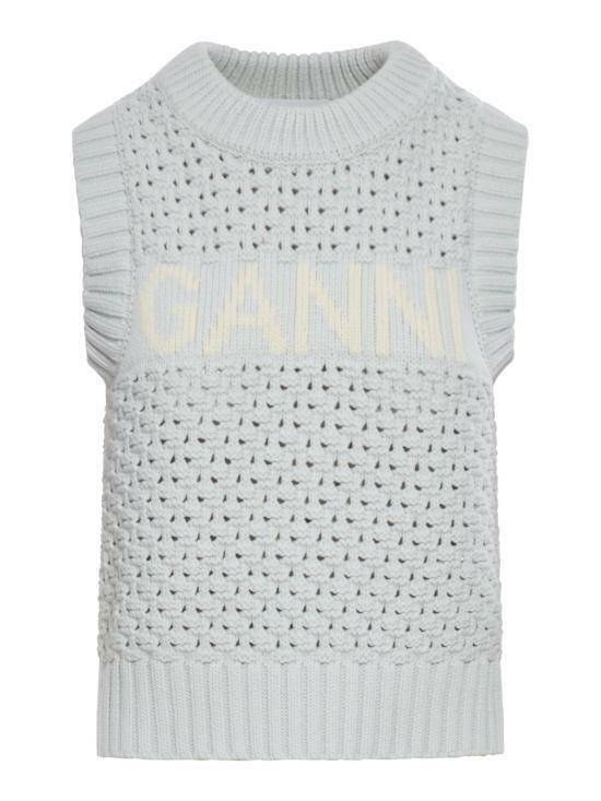 25SS 가니 스웨터 K2348628 ILLUSION BLUE DOM - Ganni