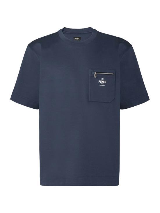 25SS 펜디 반팔 티셔츠 FY0936ARYRF0QB0 NAVY BLUE DOM - Fendi