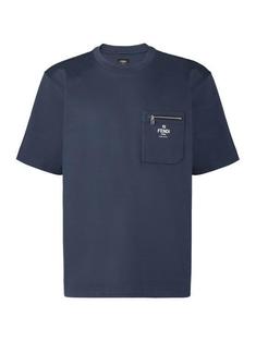 25SS 펜디 반팔 티셔츠 FY0936ARYRF0QB0 NAVY BLUE DOM 썸네일 1