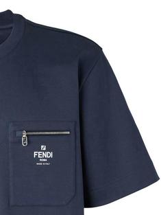 25SS 펜디 반팔 티셔츠 FY0936ARYRF0QB0 NAVY BLUE DOM 썸네일 3
