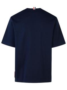 26SS 톰브라운 밀라노 코튼 오버사이즈 포켓 티셔츠 MJS183A07323415 NAVY DOM 썸네일 3