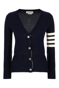 25SS 톰브라운 클래식 캐시미어 4바 브이넥 가디건 FKC001A00011415 NAVY DOM 썸네일 1