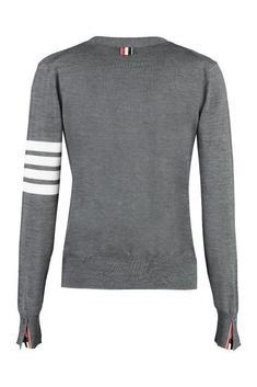 26SS 톰브라운 파인 메리노 울 4바 릴렉스 핏 가디건 FKC334AY1014035 MED GRAY DOM 썸네일 2