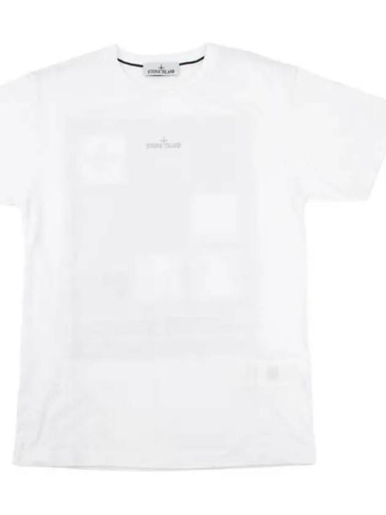 스톤 아일랜드 반팔 티셔츠 78152NS94V0001 WHITE DOM - Stone Island