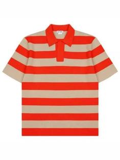 써네이 폴로 티셔츠 CRTWMKNW009KNT0177486 LIGHT BEIGE ORANGE RED DOM 썸네일 1