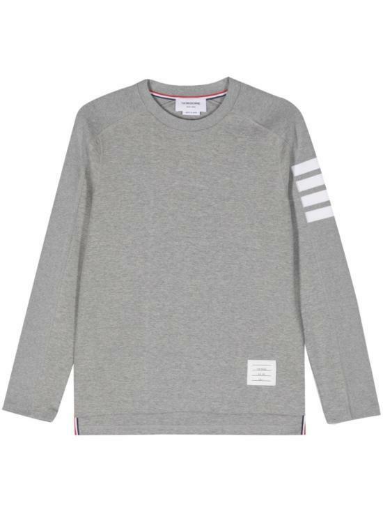 26SS 톰브라운 밀라노 코튼 4바 롱슬리브 티 MJS245A07323055 LGRAY DOM - Thom Browne