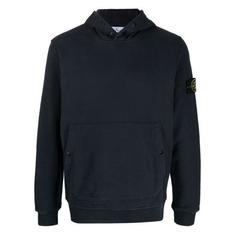 스톤 아일랜드 브러시드 코튼 플리스 스냅 후드 티셔츠 791561720V0020 NAVY BLUE DOM 썸네일 1