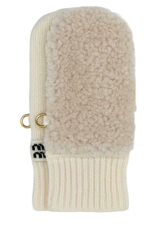 25FW 미우미우 장갑 5GG2032CSRF0009 WHITE DOM - Miu Miu