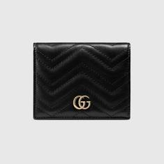 26SS 구찌 GG 마몽 마틀라세 카드 케이스 466492AAET81000 BLACK DOM 썸네일 1