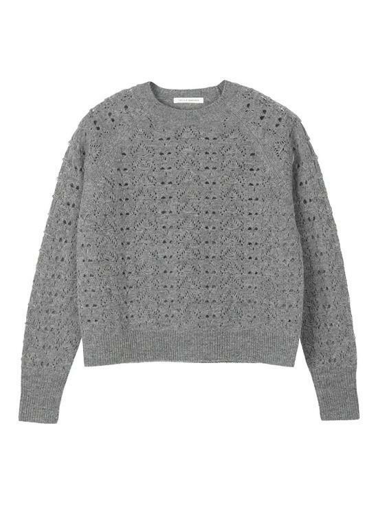 25FW 세실리아 반센 스웨터 325KNI51005 LIGHTGREY DOM - CECILE BAHNSEN