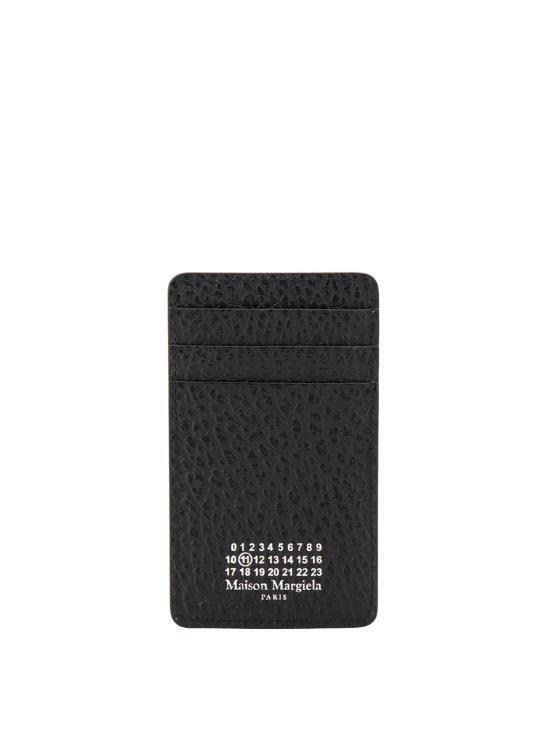 26SS 마르지엘라 버티컬 포 스티치 카드 홀더 SA1VX0017P4455T8013 BLACK DOM - Maison Margiela