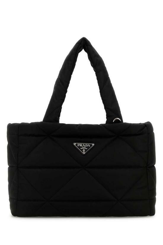 25FW 프라다 리나일론 퀼팅 독 캐리어 백 2VC0392CMRF0002 BLACK DOM - Prada