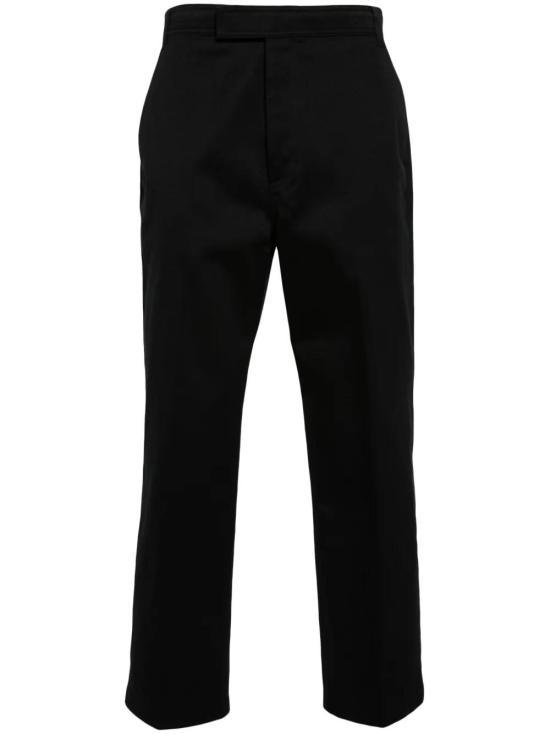 26SS 톰브라운 코튼 트윌 유틸리티 치노 팬츠 MTU335WF0576001 BLACK DOM - Thom Browne