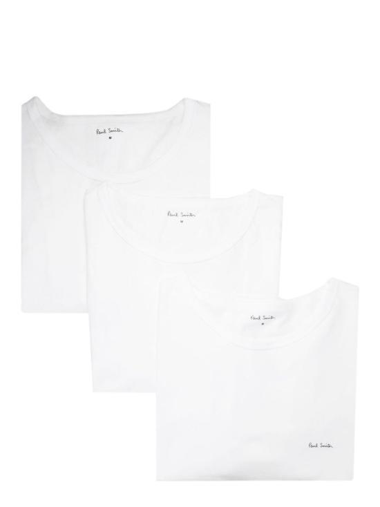 25FW 폴 스미스 반팔 티셔츠 M1A389M3PK01 WHITE DOM - Paul Smith