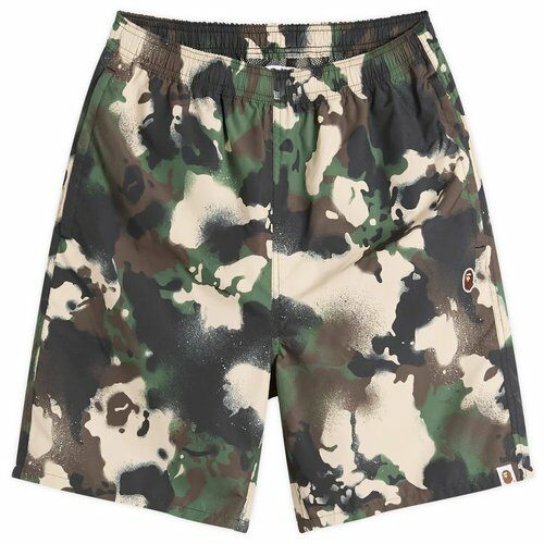 25FW 베이프 숏팬츠 001SPL301002MGRN GREEN DOM - Bape