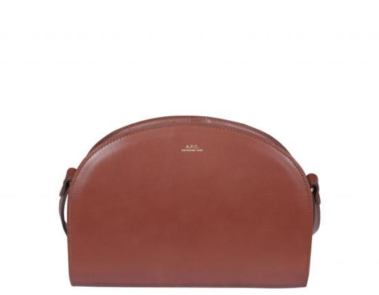 아페쎄 스무스 레더 하프문백 스몰 PXAWVF61048CAD CAD NOISETTE DOM - A.P.C.