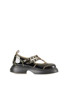 25FW 가니 로퍼 S2928864 BLACK YELLOW DOM 썸네일 1