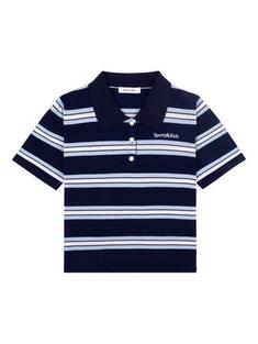 25SS 스포티앤리치 폴로 티셔츠 TO076621300BL1213941 NAVY WHITE FLAX BLUE DOM 썸네일 1
