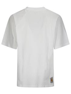 25SS 칼하트 WIP 반팔 티셔츠 I0346462Y2XX WHITE DUSKY BLUE DOM 썸네일 2