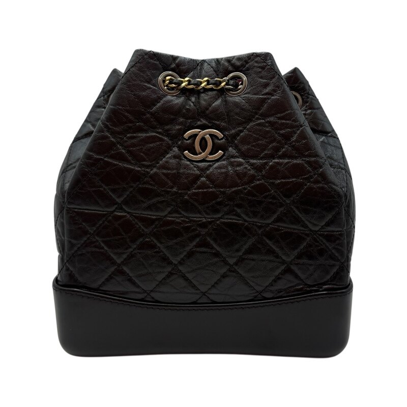 샤넬 빈티지 카프스킨 가브리엘 스몰 블랙 A94485 여성 백팩 - Chanel
