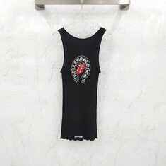 [럭스유] L / 크롬하츠 롤링스톤 탱크탑 나시 블랙 썸네일 1