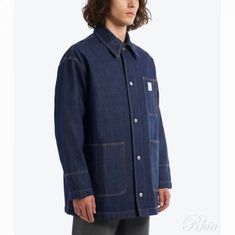 아미 26SS 코튼 파리 헤리티지 라벨 워커 재킷 UJK898 DE0122 402 썸네일 1