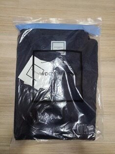 우영미 네이비 트위드 폴로 티셔츠 W253TS03754N 썸네일 1