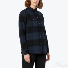 피엘라벤 여성 캐나다 셔츠 네이비 블랙 90835 560 550 W 썸네일 1