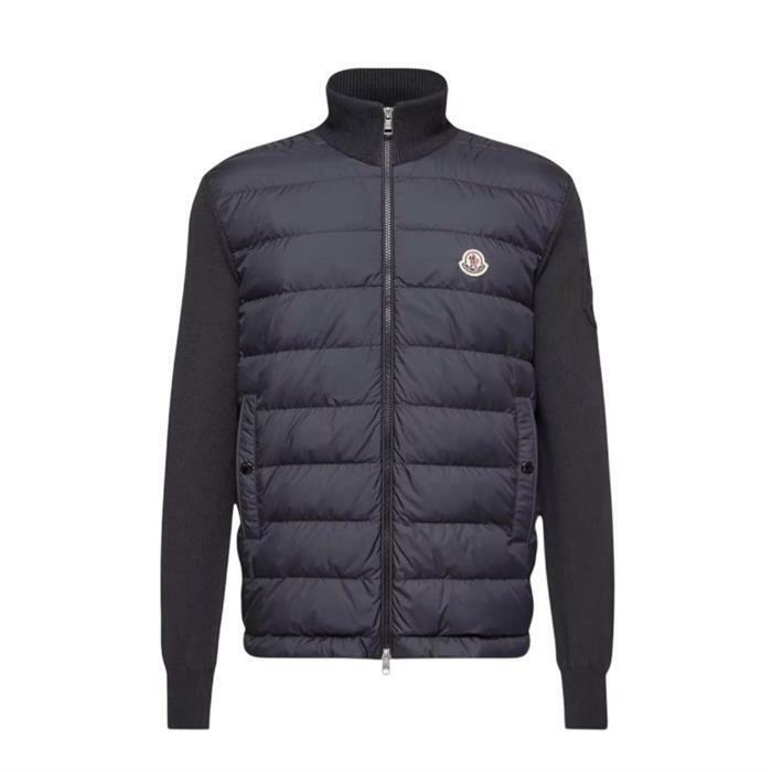 몽클레어 패딩 집업 코튼 가디건 네이비 9B00020 M1115 77D - Moncler
