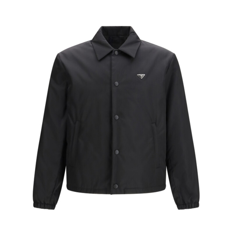 프라다 삼각로고 리나일론 블루종 블랙 남성 자켓 SGD110 1WQ8 F0002 - Prada