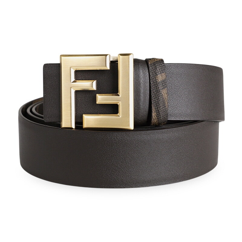 디몬트 펜디 남성 FF 로고 리버시블 벨트(브라운) 7C0541 ASIW F1S9U - Fendi