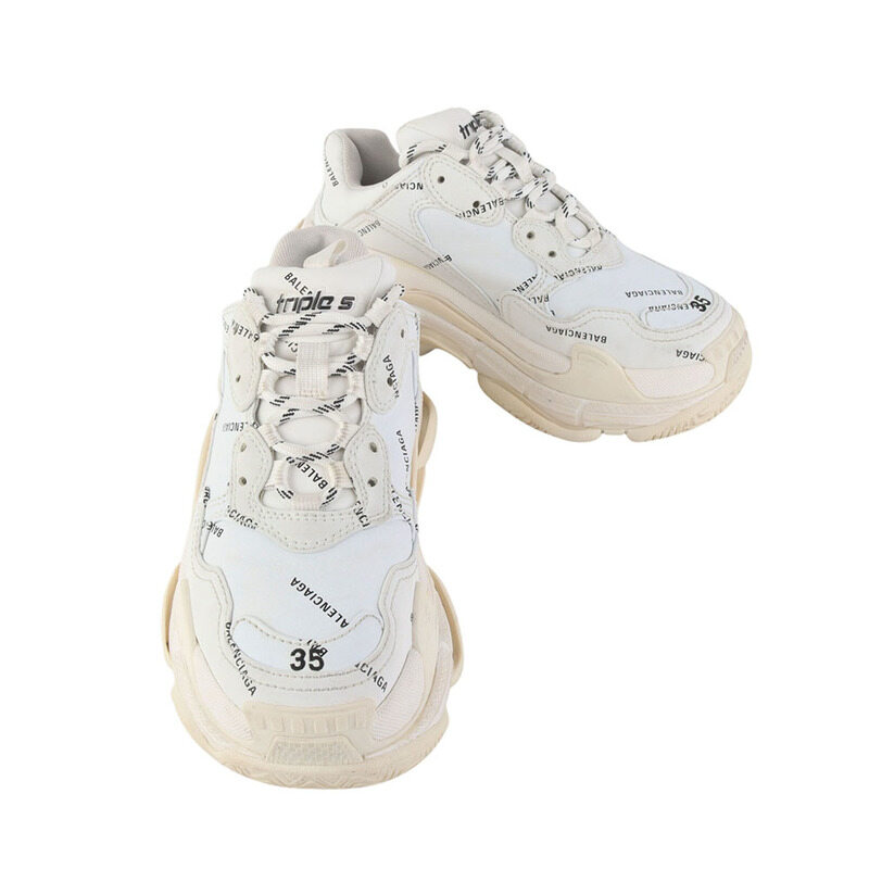 발렌시아가 524039 올오버 로고 트리플S 스니커즈 35사이즈 36788 - Balenciaga