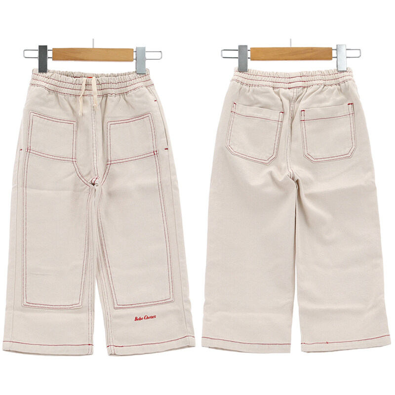 국내배송 26SS 보보쇼즈 트윌 팬츠 B126AC094 199 - Bobo Choses