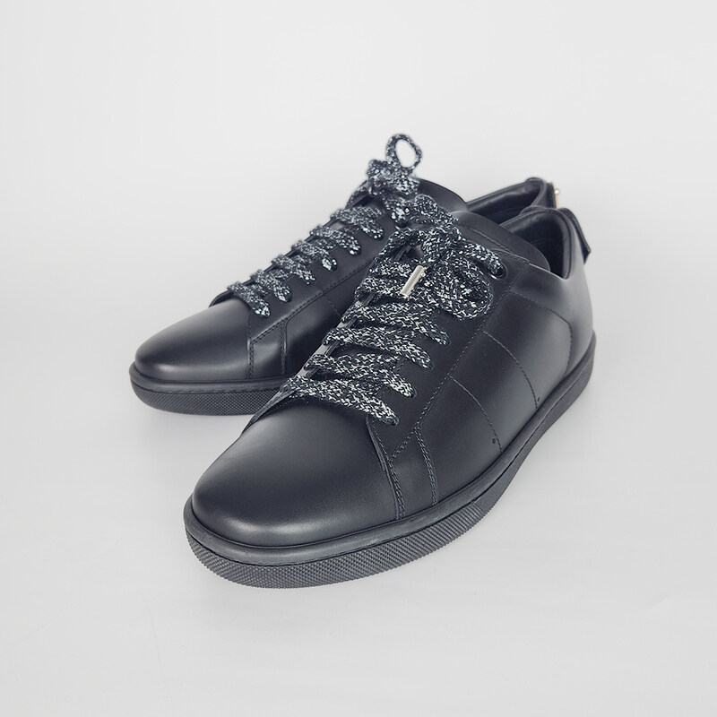 생로랑 블랙 컬러립 패치 484928 38[250mm] 여성 로우탑 스니커즈 312604124 - Saint Laurent