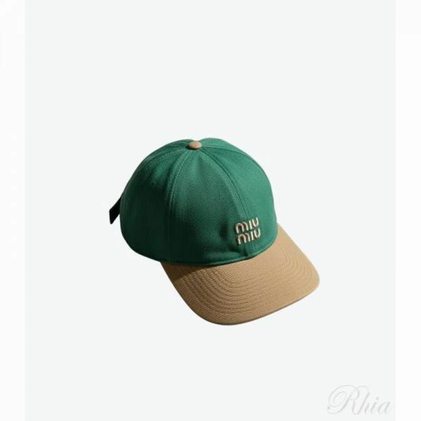 미우미우 26SS 코튼 베이스볼 캡 5HC369 2CWC F04Z5 - Miu Miu