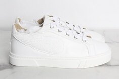 에르메스 윙 레더 스니커즈 화이트 36.5(235) S급 썸네일 4