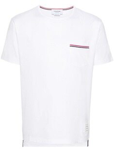 톰 브라운 남성 티셔츠 26SS 톰브라운 삼선 포켓 반팔 티셔츠 MJS010A 썸네일 1